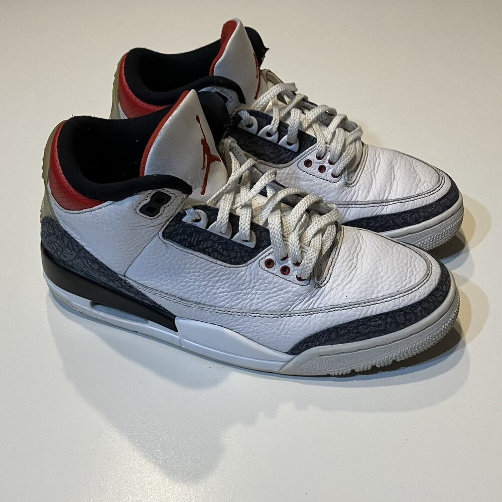Nike Air Jordan 3 Retro Denim SE Fire Red Men's Size 8 CZ6431-100 No Box